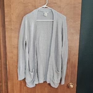 Cotton Emporium Gray Cardigan Sweater
